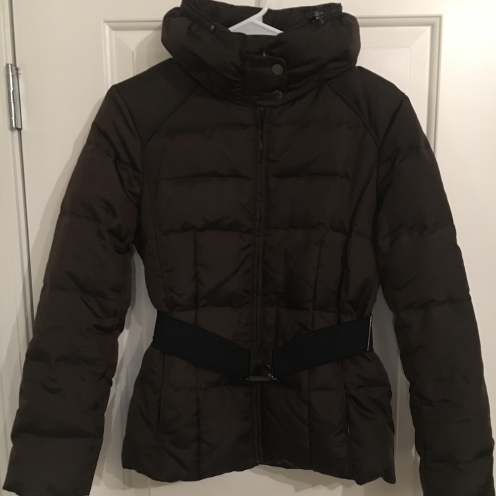 Zara basic women’s brown coat small